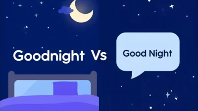 goodnight or good night