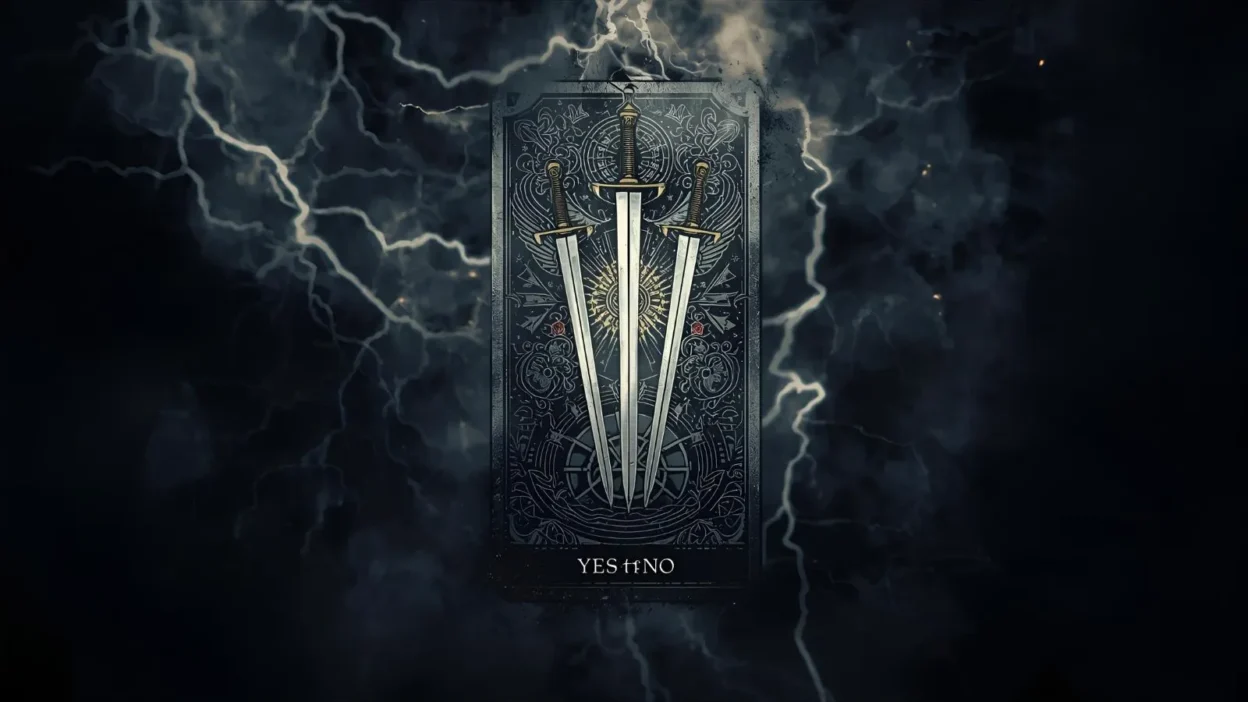 3 of swords yes or no