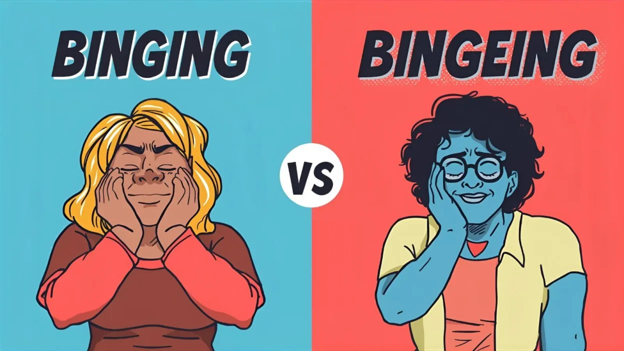 Binging or Bingeing