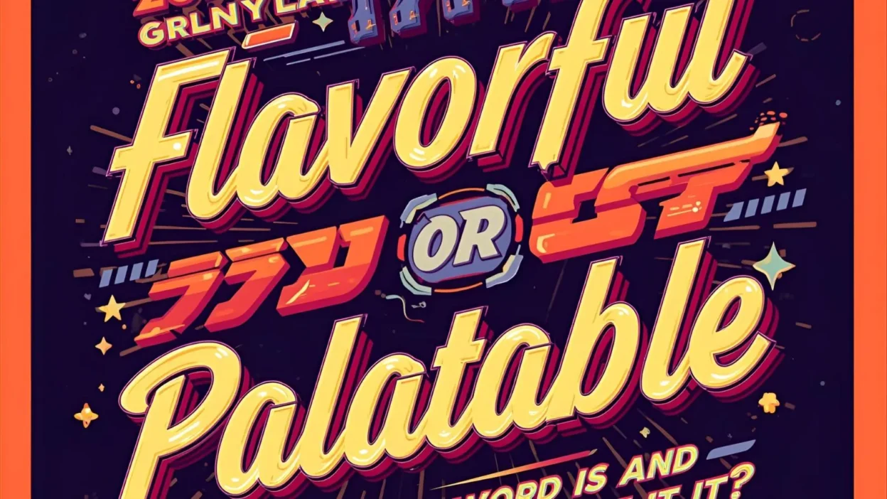 flavorful or palatable