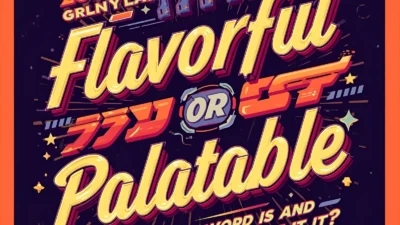 flavorful or palatable