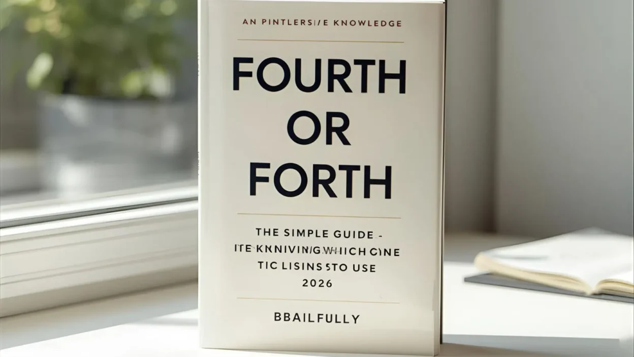 forth or fourth