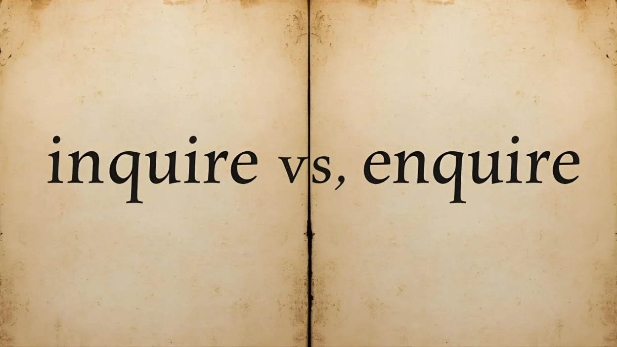 inquire vs enquire
