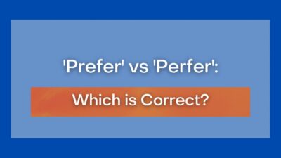 prefer or perfer