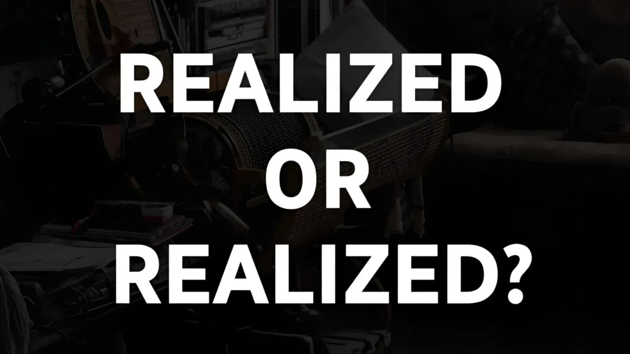 realised or realized