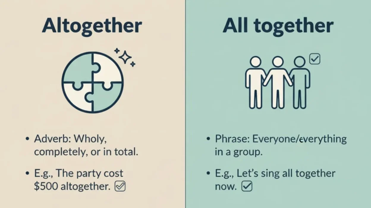 Altogether or All together