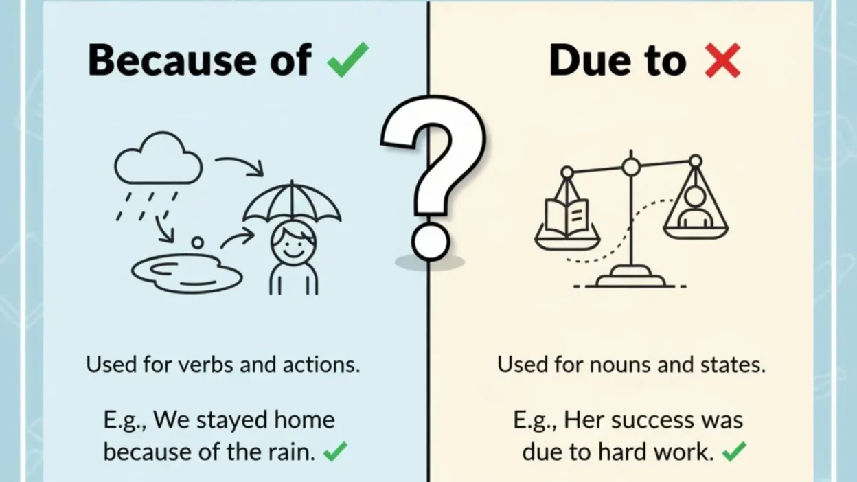 Because of or Due to