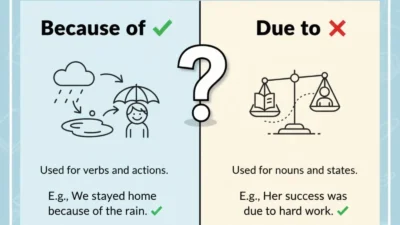 Because of or Due to