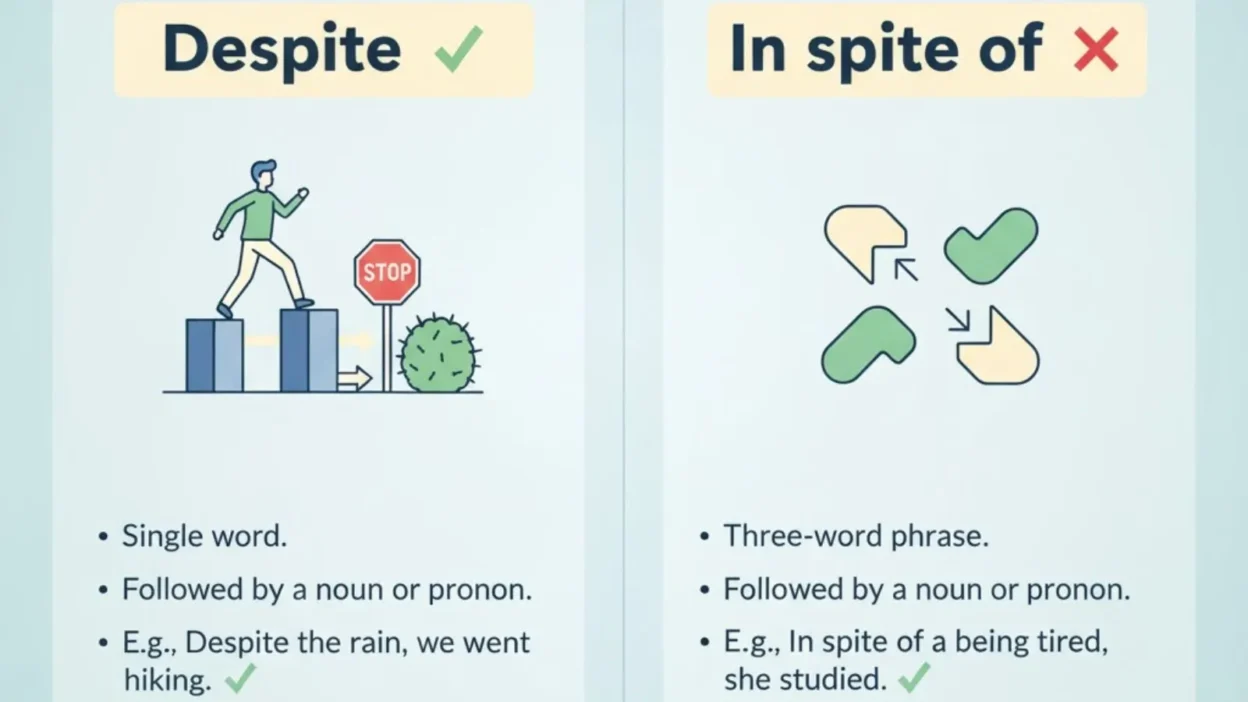 Despite or In spite of